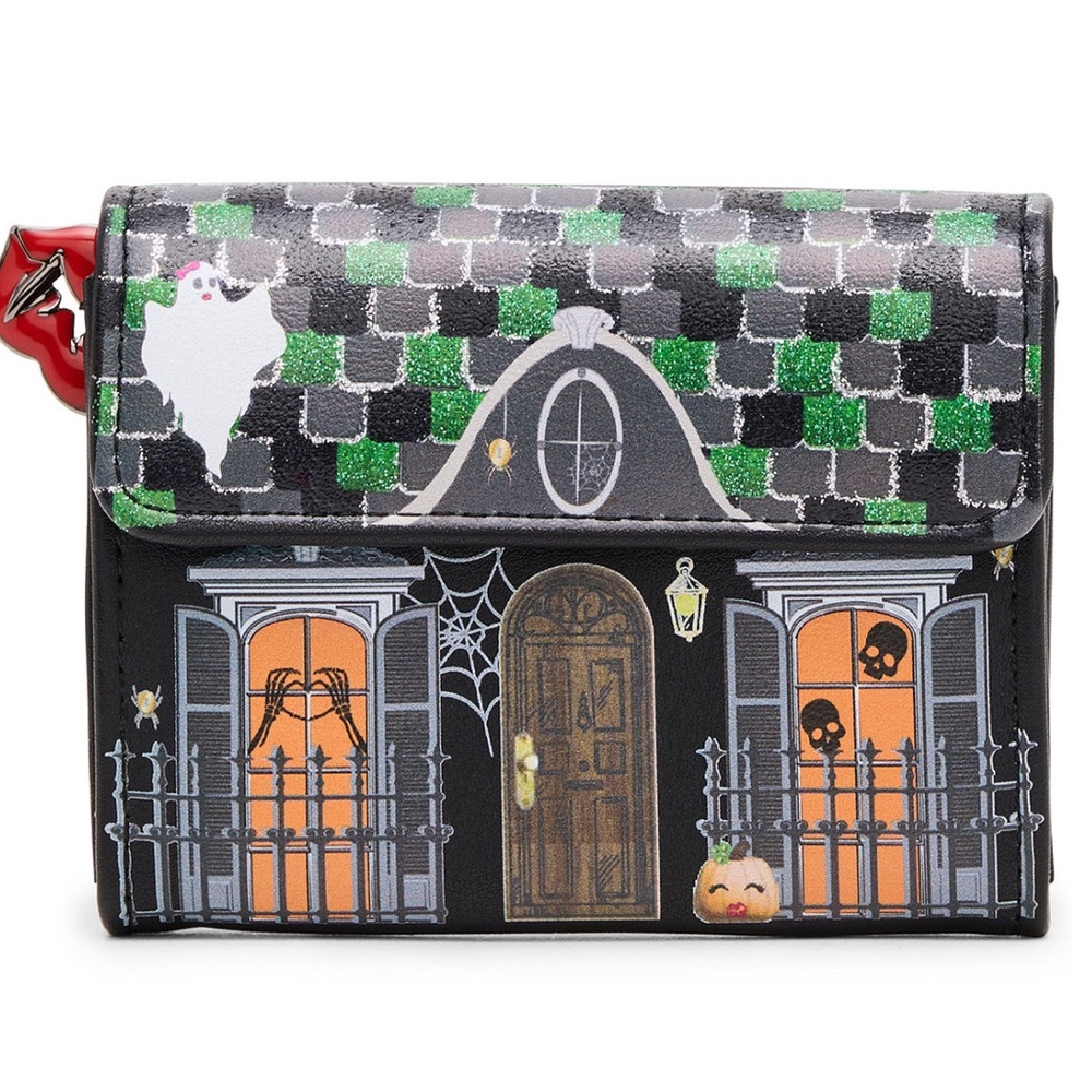 New Betsey Johnson FOREVER HOME WALLET BLACK/MULTI - Picture 1 of 10